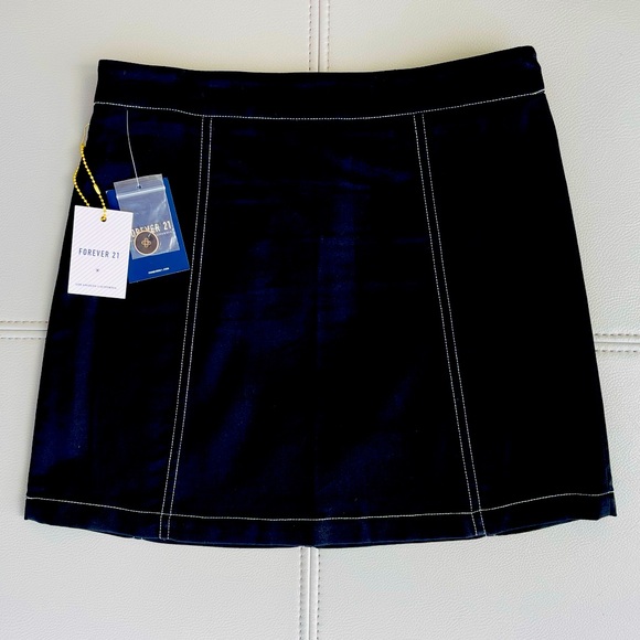 NWT! ZARA High-Waist A-Skirt Mini Skirt in Black Size Small - Picture 7 of 9